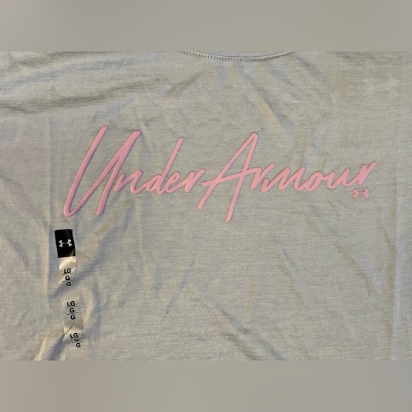 Under Armour Women's Tech Short-Sleeve T-Shirt - Gray &‎ Pink - Large H43 - Picture 4 of 7